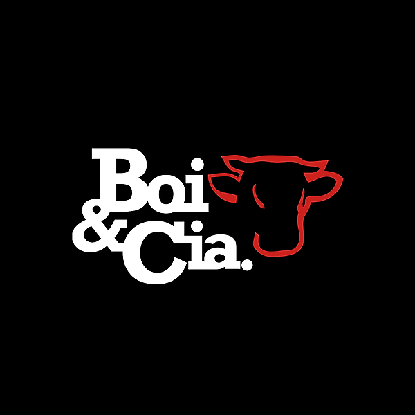 Logo com Fundo preto - Boi&Cia Original